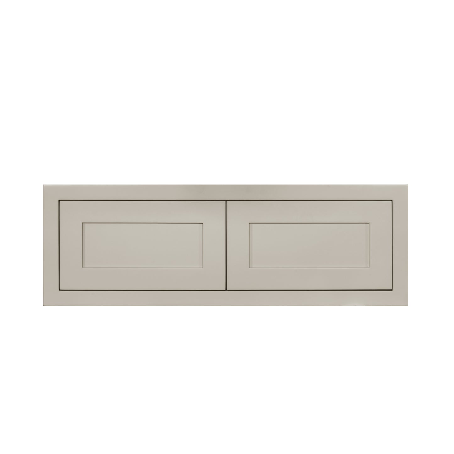 36" Wide Bridge Tuscan Gray Inset Shaker Wall Cabinet - Double Door 12", 15", 18", 21" & 24" Tall
