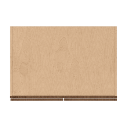 36" Wide 24" Deep 12", 15", 18", 21" & 24" Tall Mocha Elegant Oak Shaker Refrigerator Wall Cabinet