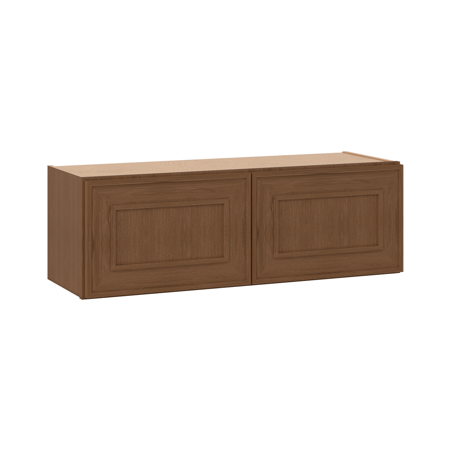 36" Wide Double Door 12", 15", 18", 21" & 24" Tall & 12" Deep Elegant Craftsman Mocha Shaker Wall Cabinet