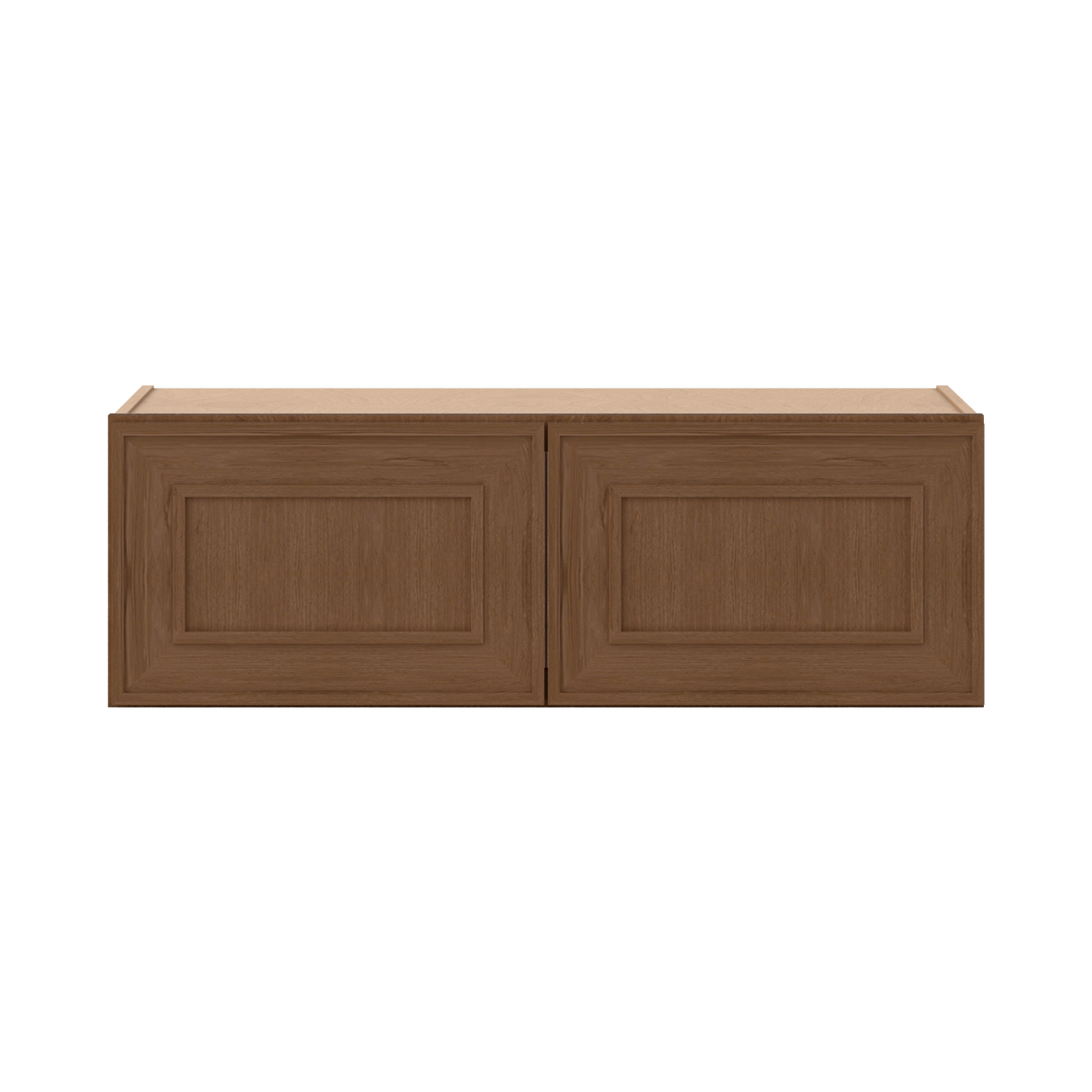 36" Wide Double Door 12", 15", 18", 21" & 24" Tall & 12" Deep Elegant Craftsman Mocha Shaker Wall Cabinet