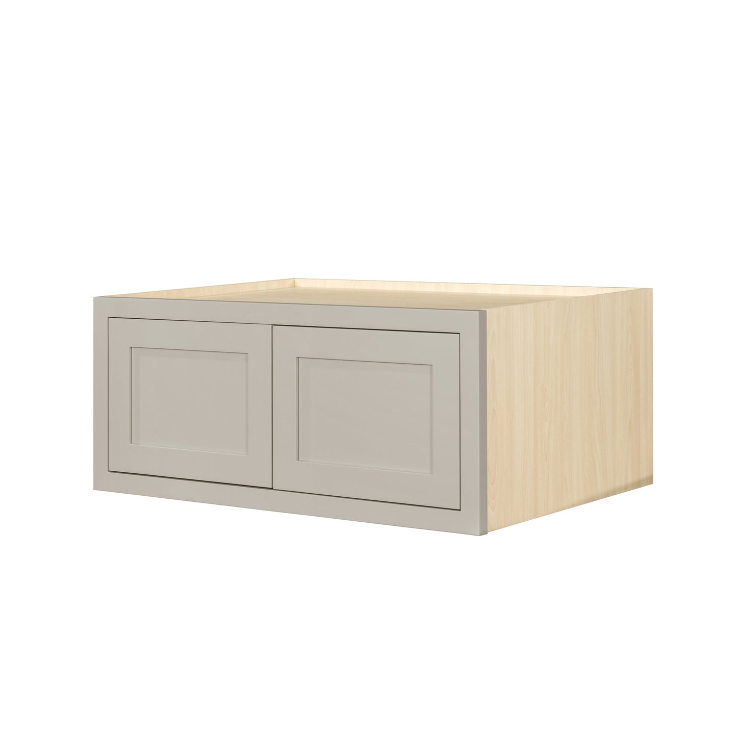 36" W 24" D Tuscan Gray Inset Shaker Refrigerator Wall Cabinet - 12", 15", 18", 21" & 24" Tall