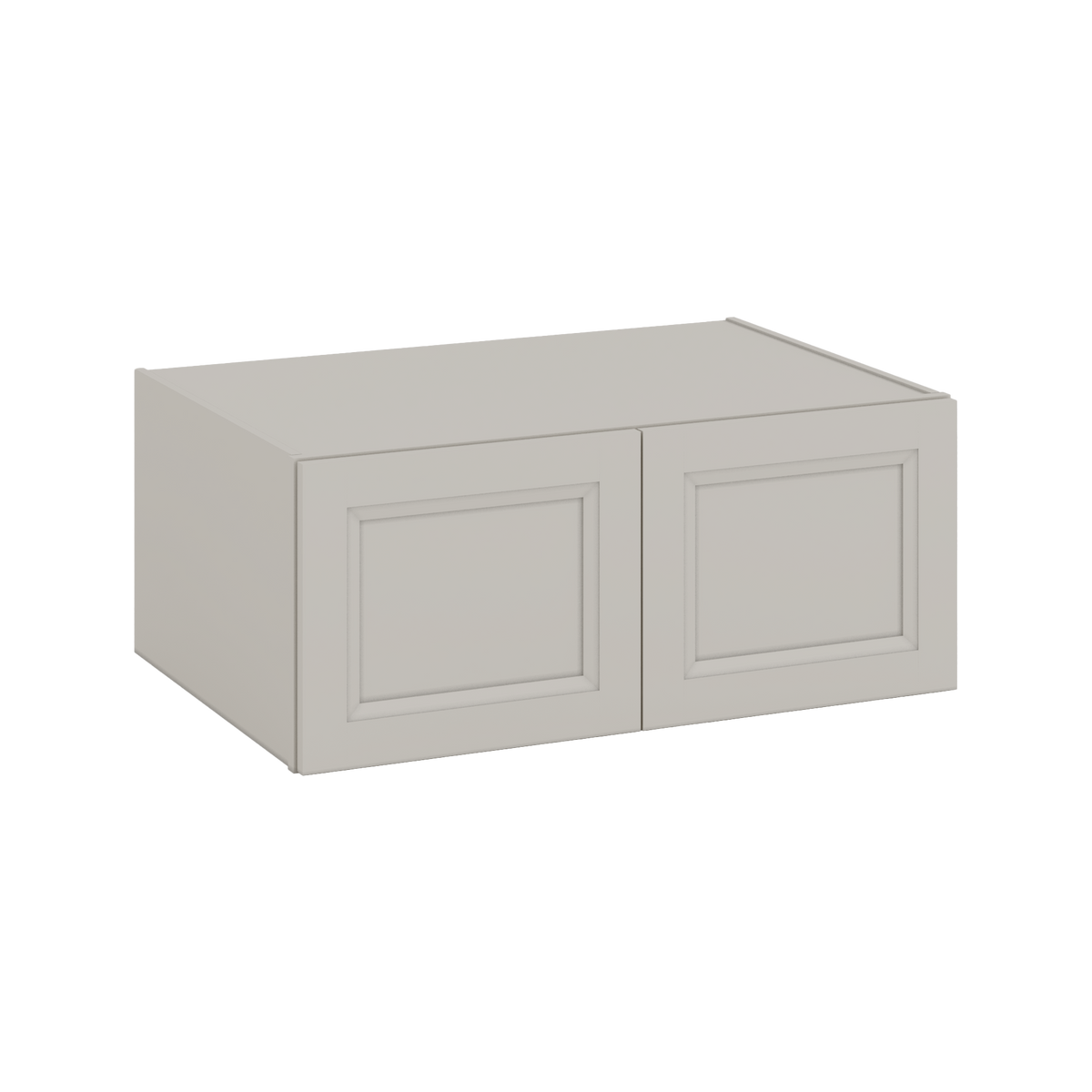 36" Wide 24" Deep Upper 27LGDS Laguna Gray Double Shaker Wall Cabinet - Double Door 12", 15", 18", 21", 24"
