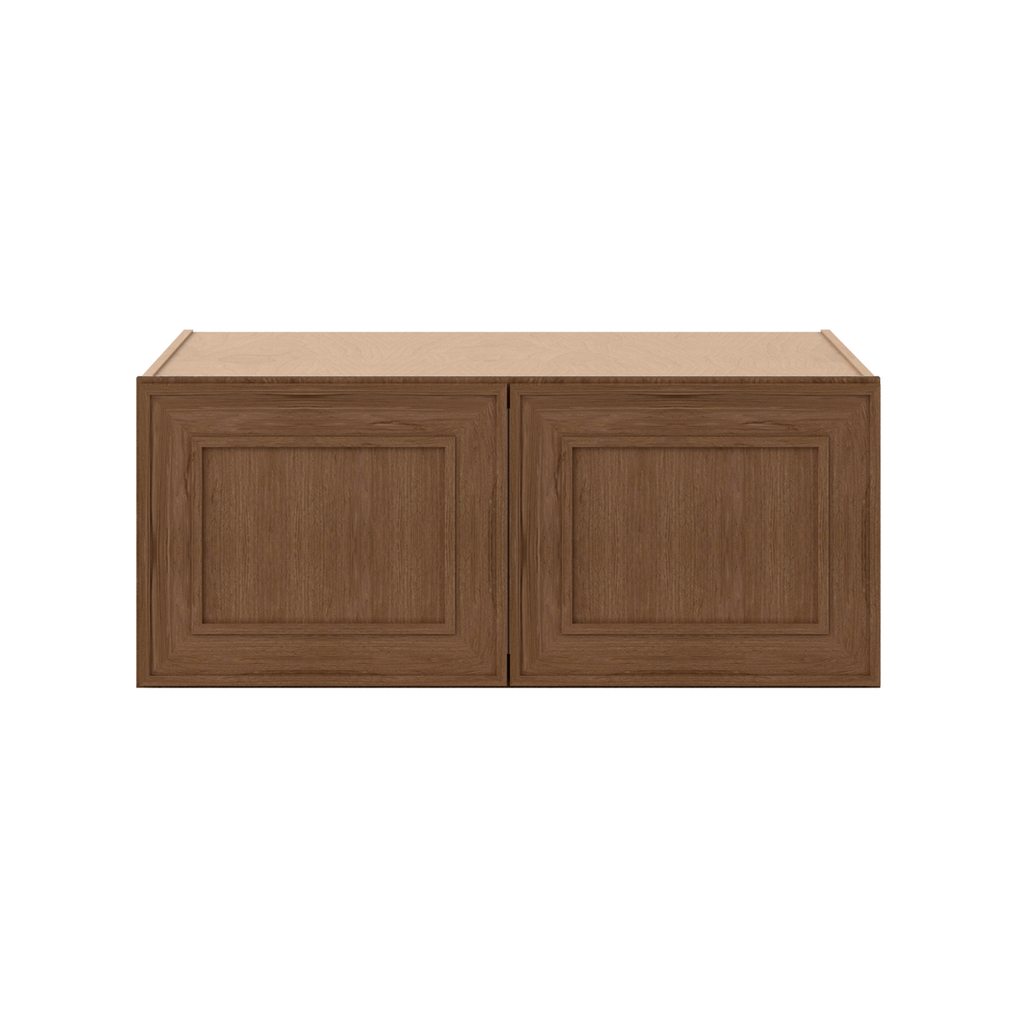 36" Wide 24" Deep 12", 15", 18", 21" & 24" Tall Mocha Elegant Oak Shaker Refrigerator Wall Cabinet