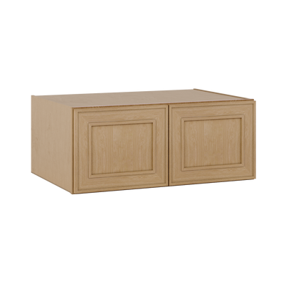 Natural oak elegant craftsman shaker refrigerator panel 12"–36" rta kitchen cabinet – dimension diagram