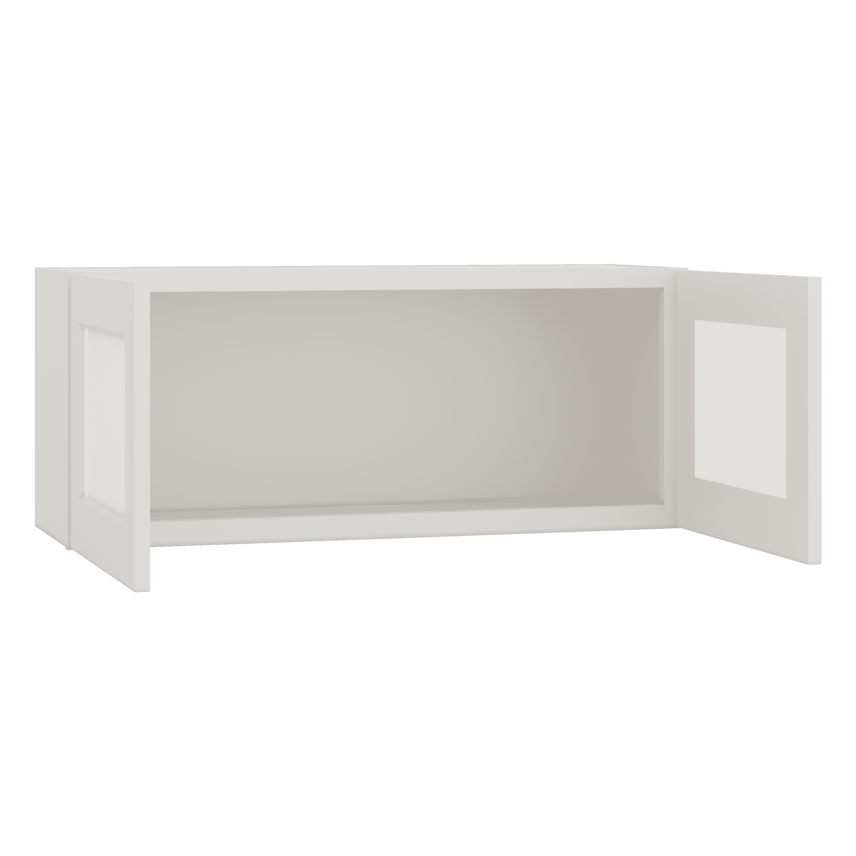 White Shaker Glass Wall Cabinet 21