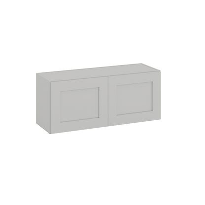 15" Tall | 30", 33" and 36" Width | Wall Cabinet with Double Doors | RTA Unassembled | Northpoint Polar White Full Overlay