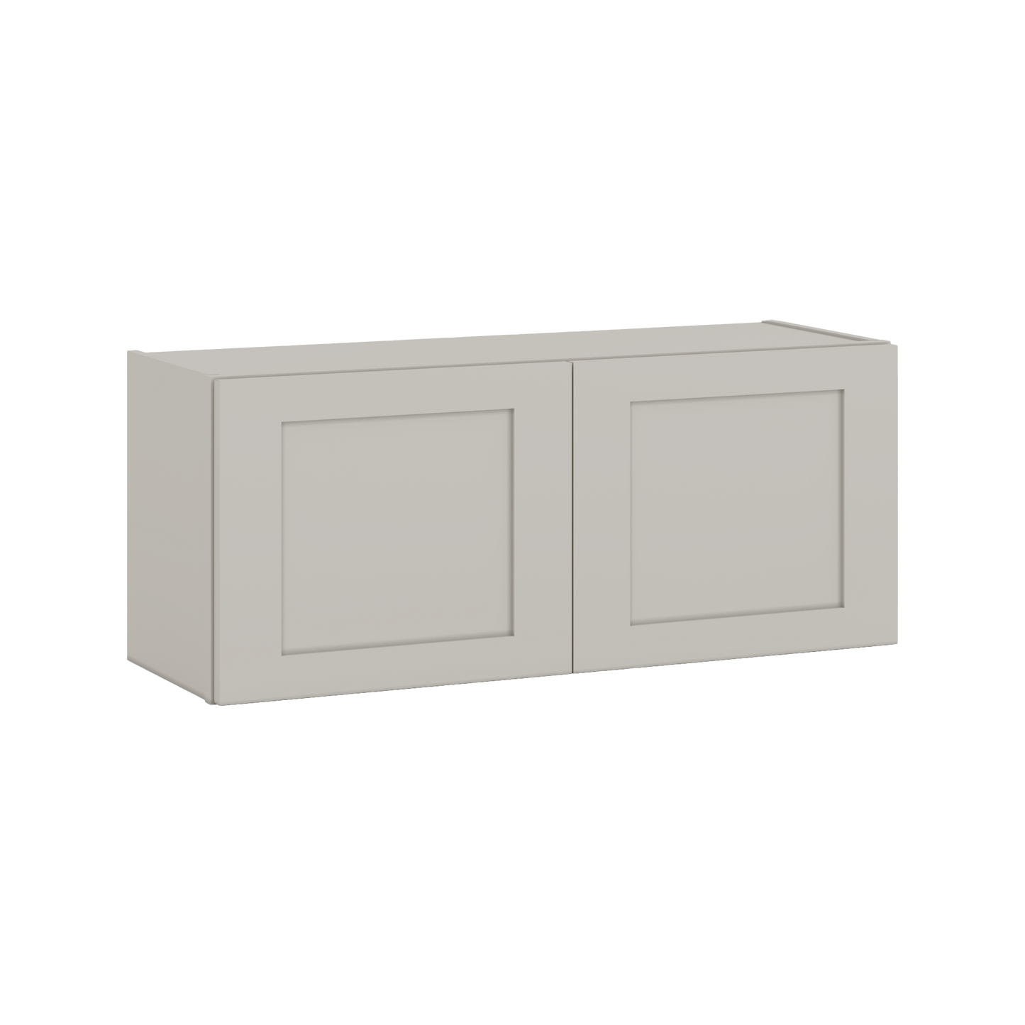 15" Tall 27LGDS Laguna Gray Double Shaker Stackable Cabinet - Double Door 24", 27", 30", 33" & 36" Wide