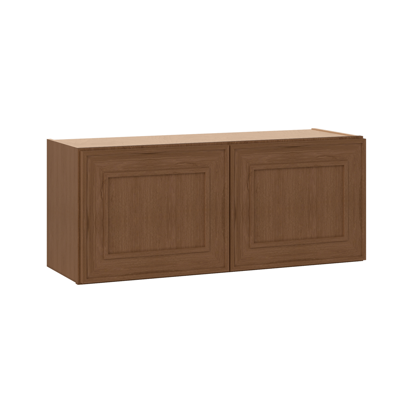 36" Wide Double Door 12", 15", 18", 21" & 24" Tall & 12" Deep Elegant Craftsman Mocha Shaker Wall Cabinet