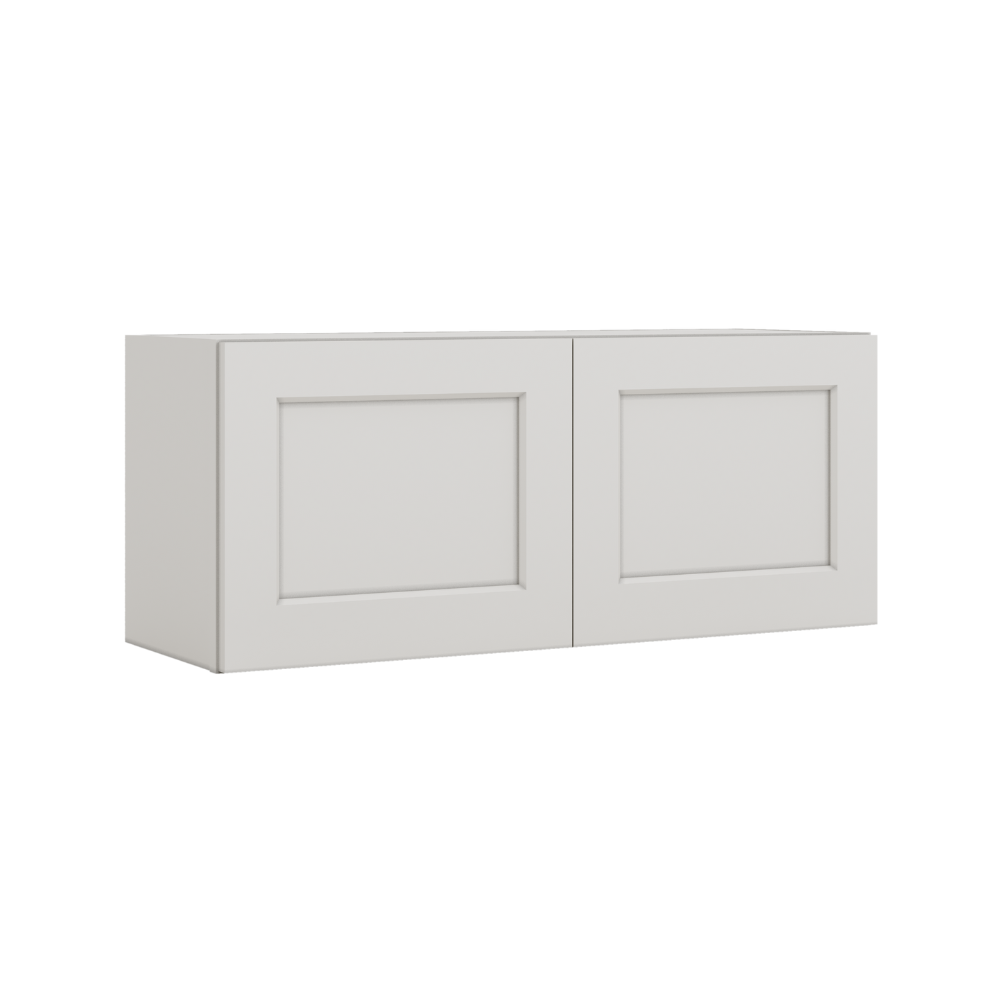 15" Tall 2WS White Shaker Stackable Cabinet - Double Door 24", 27", 30", 33" & 36" Wide