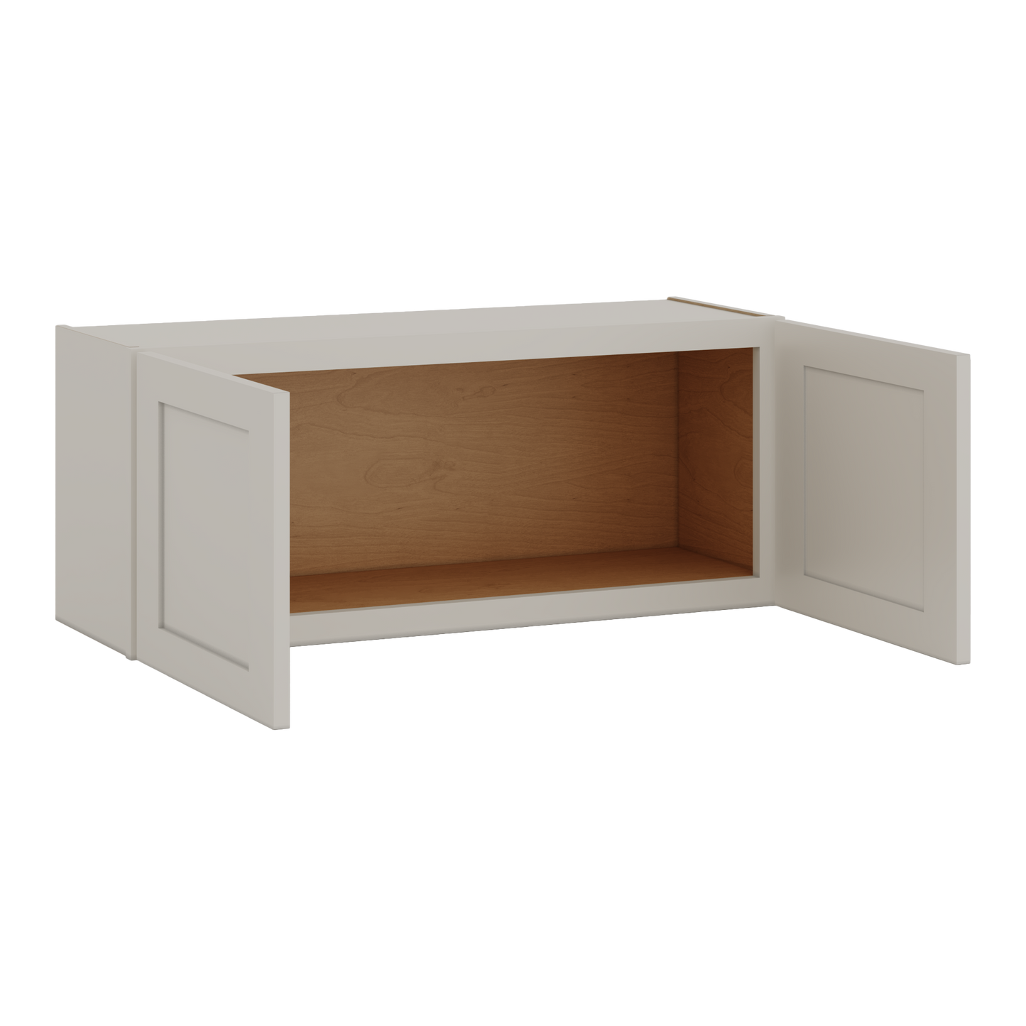 15" Tall 27LGDS Laguna Gray Double Shaker Stackable Cabinet - Double Door 24", 27", 30", 33" & 36" Wide