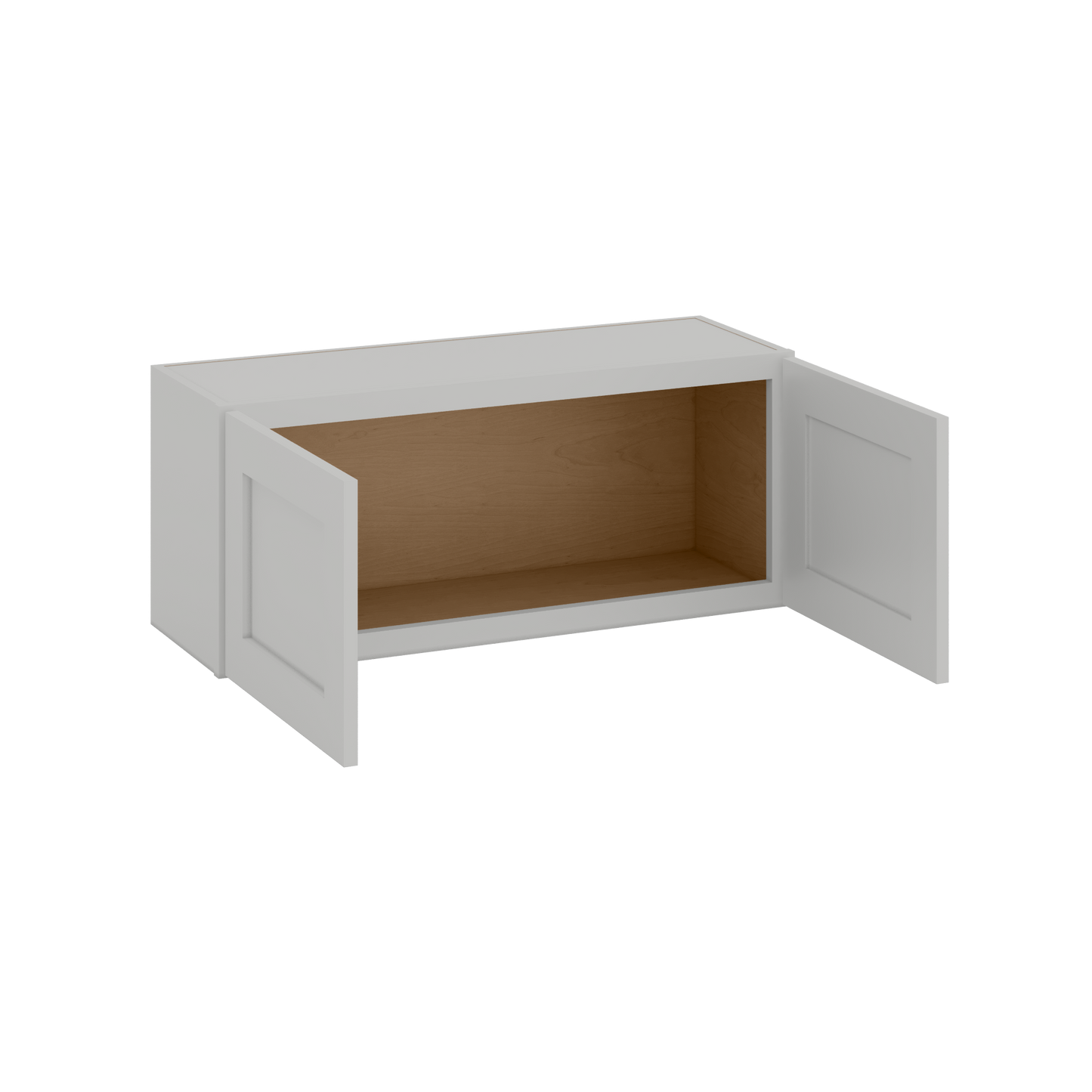 15" Tall | 30", 33" and 36" Width | Wall Cabinet with Double Doors | RTA Unassembled | Northpoint Polar White Full Overlay