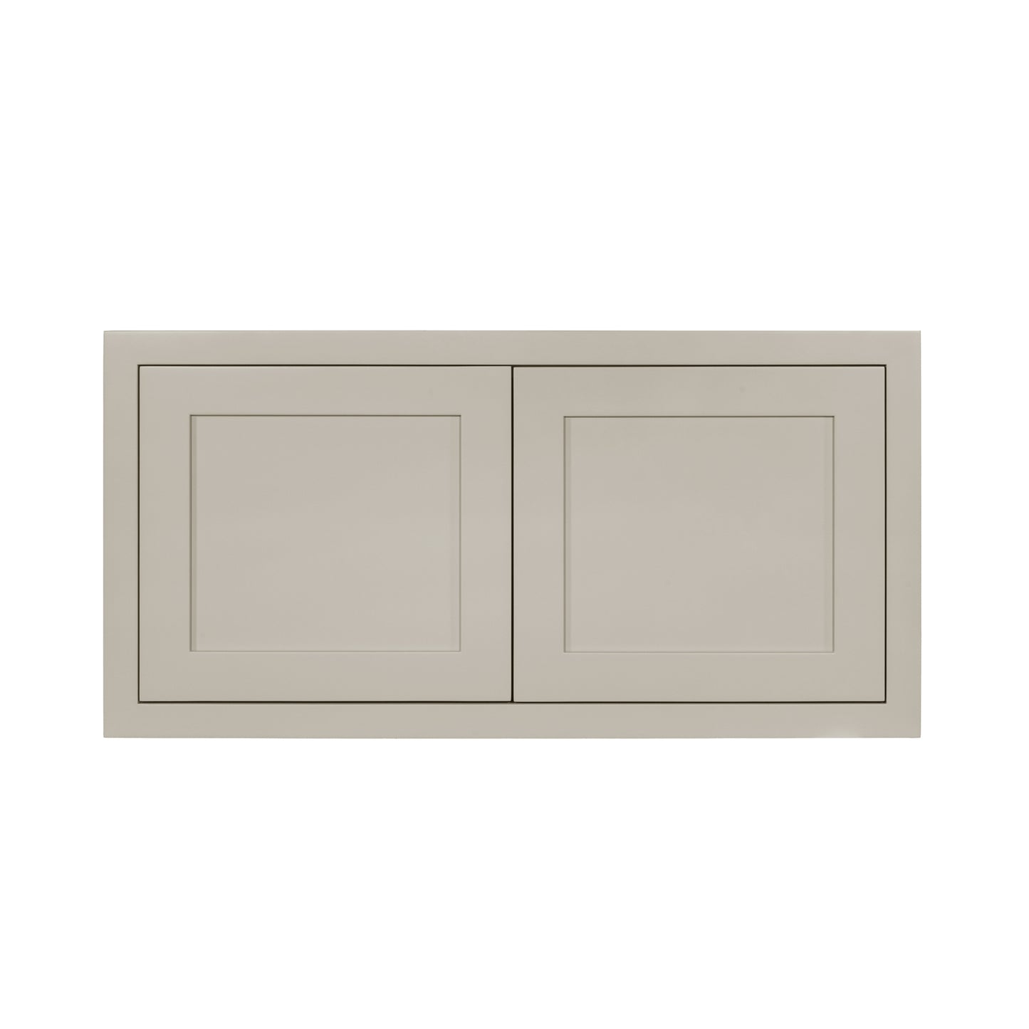 36" W 24" D Tuscan Gray Inset Shaker Refrigerator Wall Cabinet - 12", 15", 18", 21" & 24" Tall
