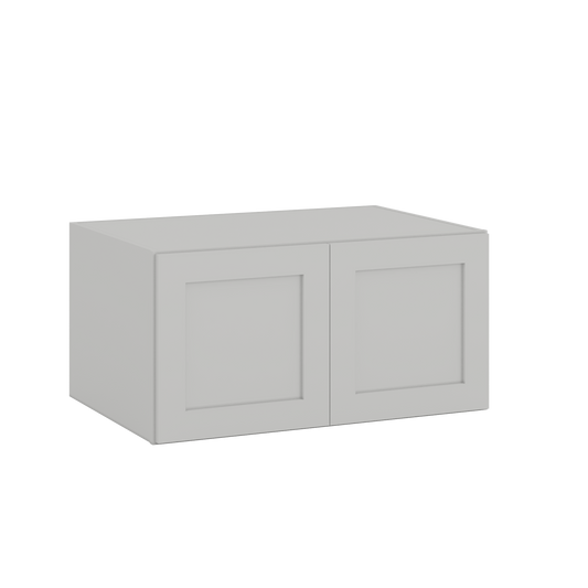 18" Tall | 24" Deep | 36", and 39" Width | Wall Cabinet with Double Doors | RTA Unassembled | Premium White Full Overlay