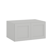 18" Tall | 24" Deep | 36", and 39" Width | Wall Cabinet with Double Doors | RTA Unassembled | Premium White Full Overlay