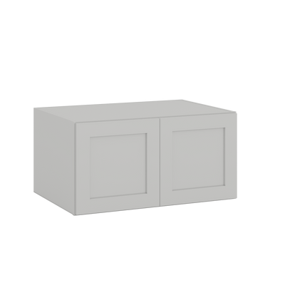18" Tall | 24" Deep | 36", and 39" Width | Wall Cabinet with Double Doors | RTA Unassembled | Premium White Full Overlay