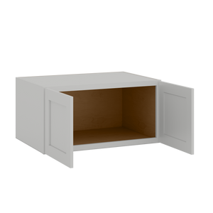 18" Tall | 24" Deep | 36", and 39" Width | Wall Cabinet with Double Doors | RTA Unassembled | Premium White Full Overlay