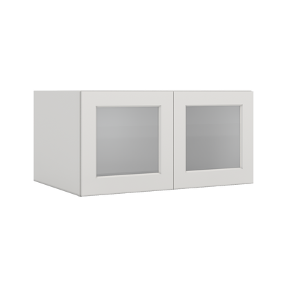 W361824 Wall Fridge Cabinet White Shaker 24 Deep
