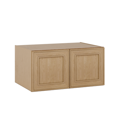 Natural oak elegant craftsman shaker refrigerator panel 12"–36" rta kitchen cabinet – view 6
