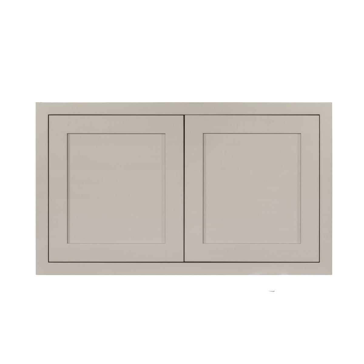 36" Wide Bridge Tuscan Gray Inset Shaker Wall Cabinet - Double Door 12", 15", 18", 21" & 24" Tall