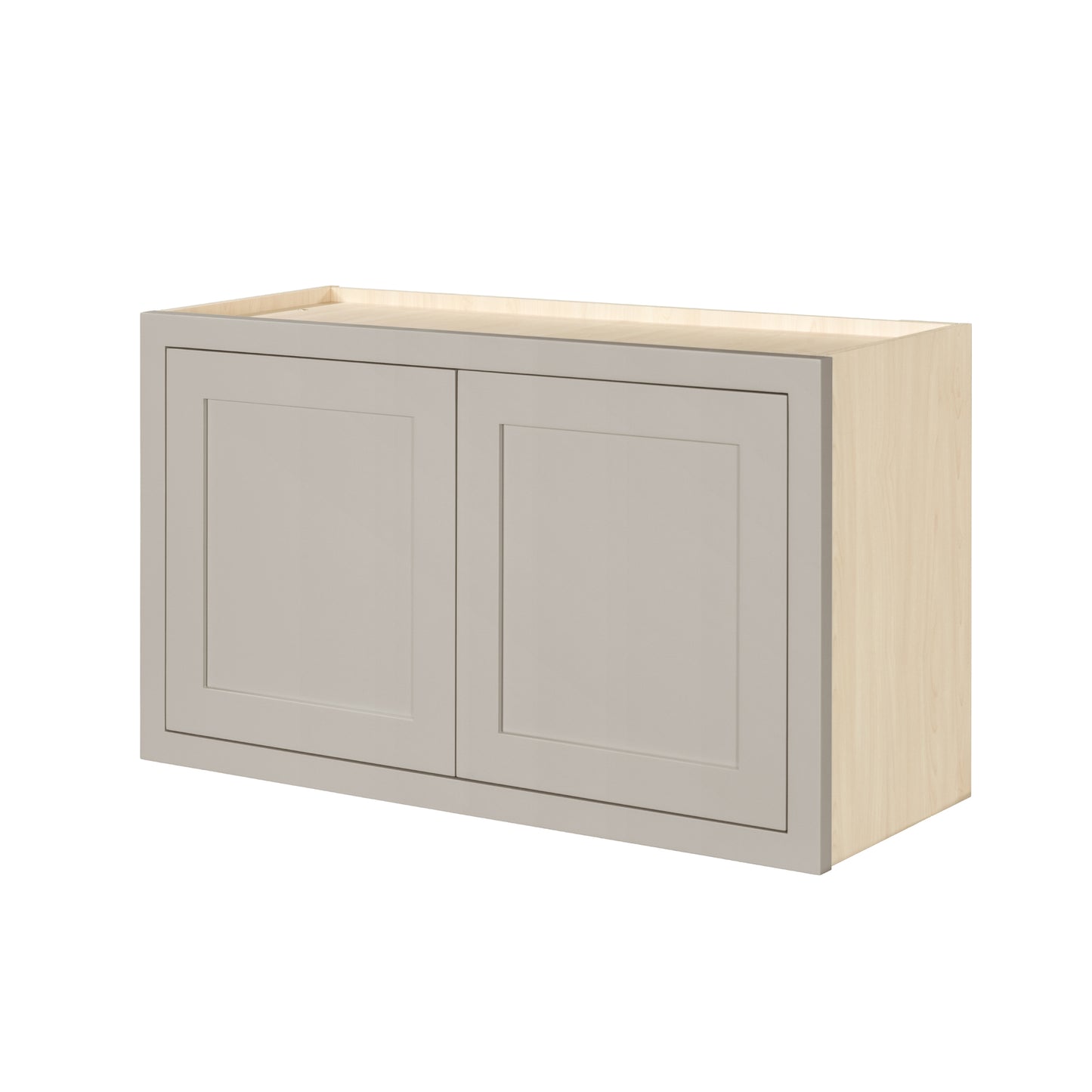 36" Wide Bridge Tuscan Gray Inset Shaker Wall Cabinet - Double Door 12", 15", 18", 21" & 24" Tall