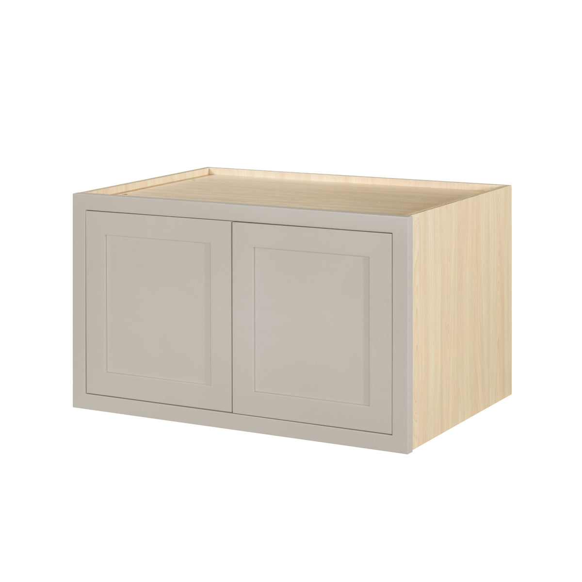 36" W 24" D Tuscan Gray Inset Shaker Refrigerator Wall Cabinet - 12", 15", 18", 21" & 24" Tall