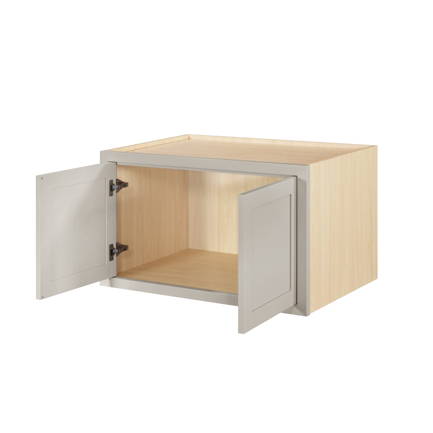 36" Wide 24" Deep 12", 15", 18", 21" & 24" Tall Ivory Elegant Craftsman Shaker Refrigerator Wall Cabinet