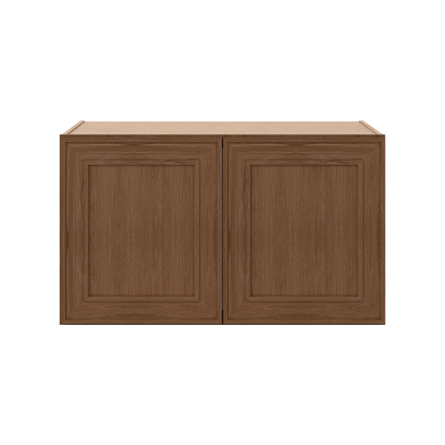 36" Wide 24" Deep 12", 15", 18", 21" & 24" Tall Mocha Elegant Oak Shaker Refrigerator Wall Cabinet