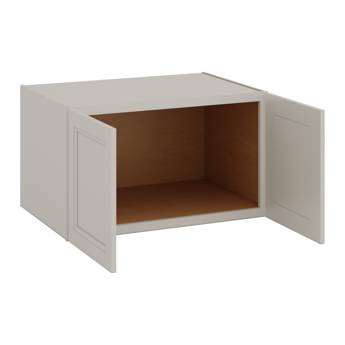 36" Wide 24" Deep Upper 27LGDS Laguna Gray Double Shaker Wall Cabinet - Double Door 12", 15", 18", 21", 24"