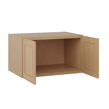 Natural oak elegant craftsman shaker refrigerator panel 12"–36" rta kitchen cabinet – view 9