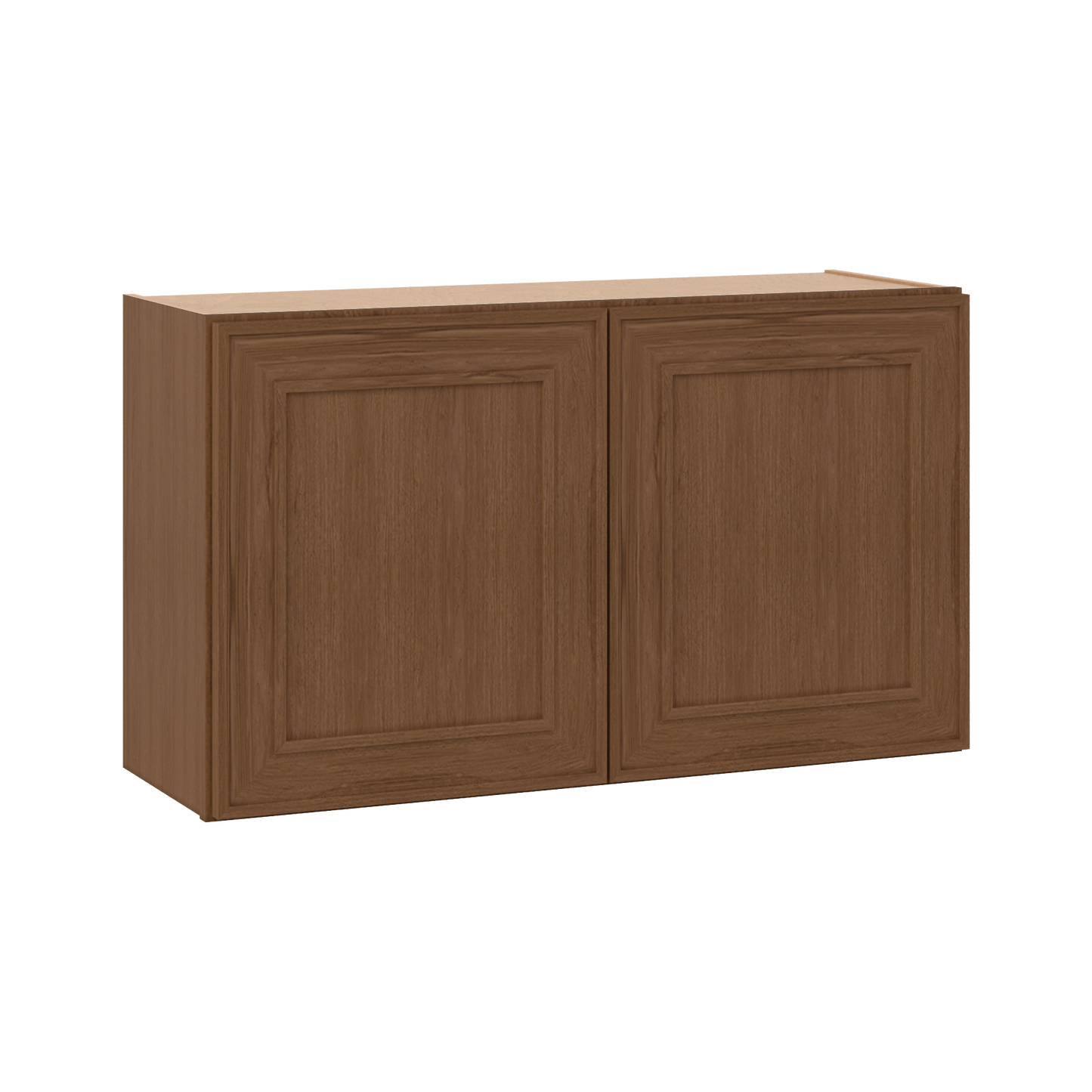 36" Wide Double Door 12", 15", 18", 21" & 24" Tall & 12" Deep Elegant Craftsman Mocha Shaker Wall Cabinet