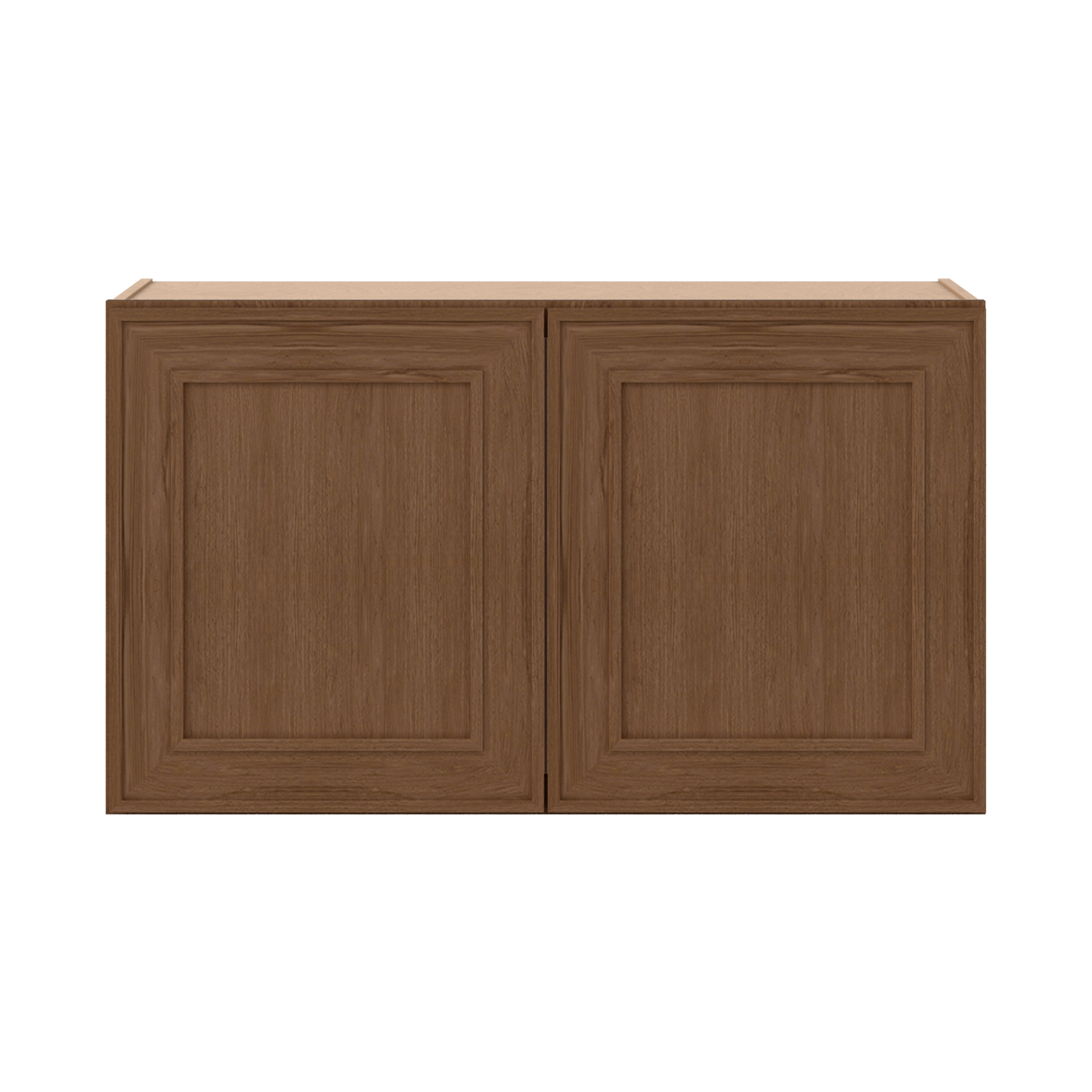 36" Wide Double Door 12", 15", 18", 21" & 24" Tall & 12" Deep Elegant Craftsman Mocha Shaker Wall Cabinet