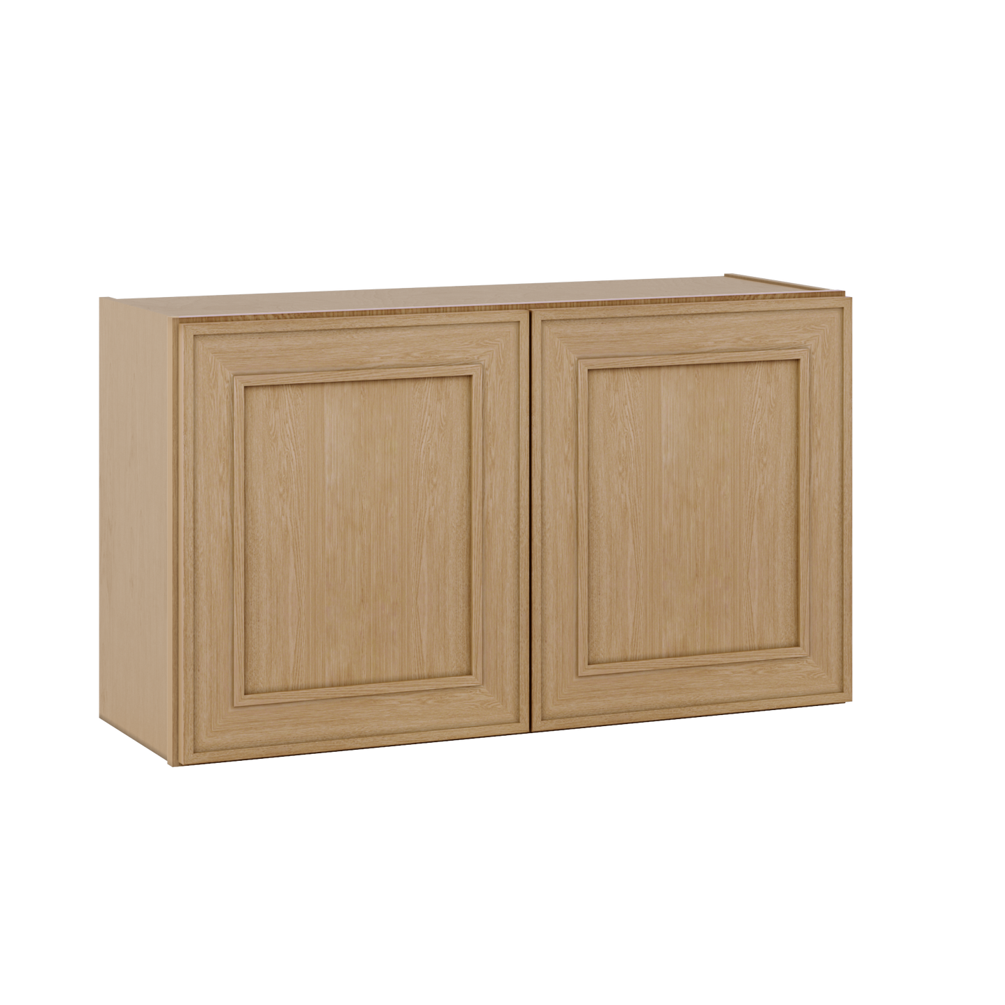 36" Wide Double Door 12", 15", 18", 21" & 24" Tall & 12" Deep Elegant Oak Craftsman Shaker Wall Cabinet
