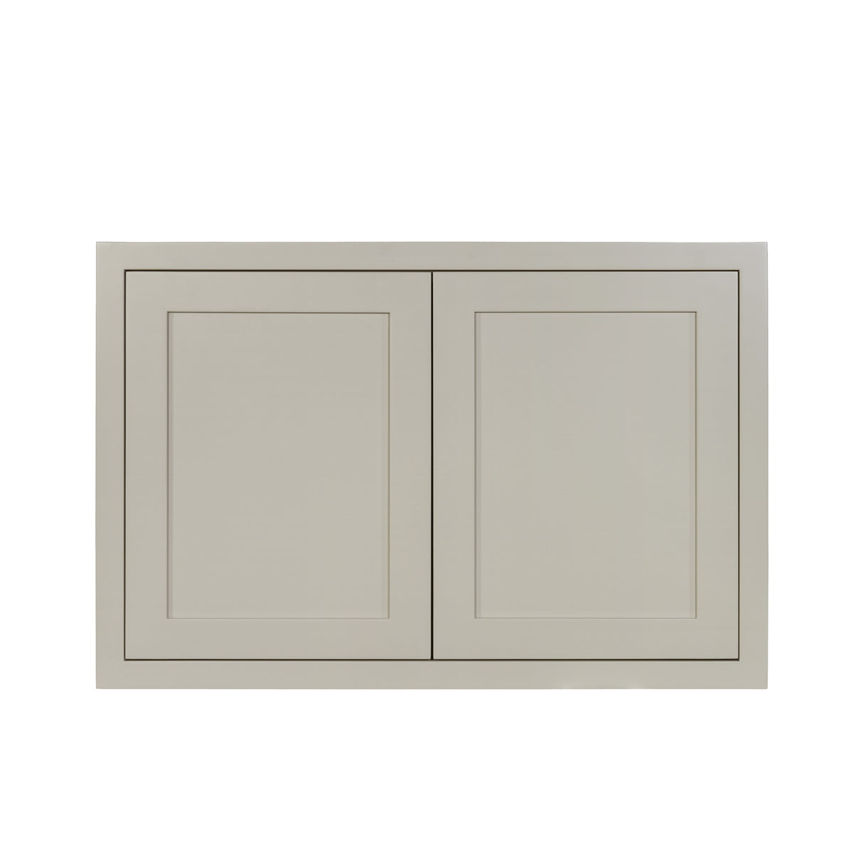 36" Wide Bridge Tuscan Gray Inset Shaker Wall Cabinet - Double Door 12", 15", 18", 21" & 24" Tall