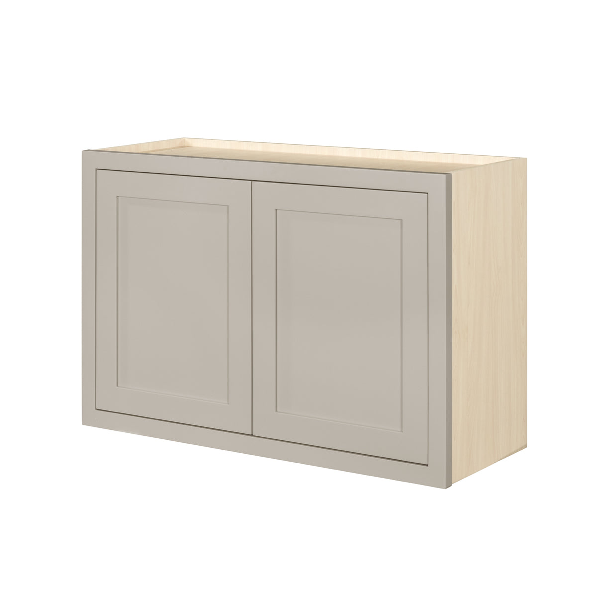 36" Wide Bridge Tuscan Gray Inset Shaker Wall Cabinet - Double Door 12", 15", 18", 21" & 24" Tall