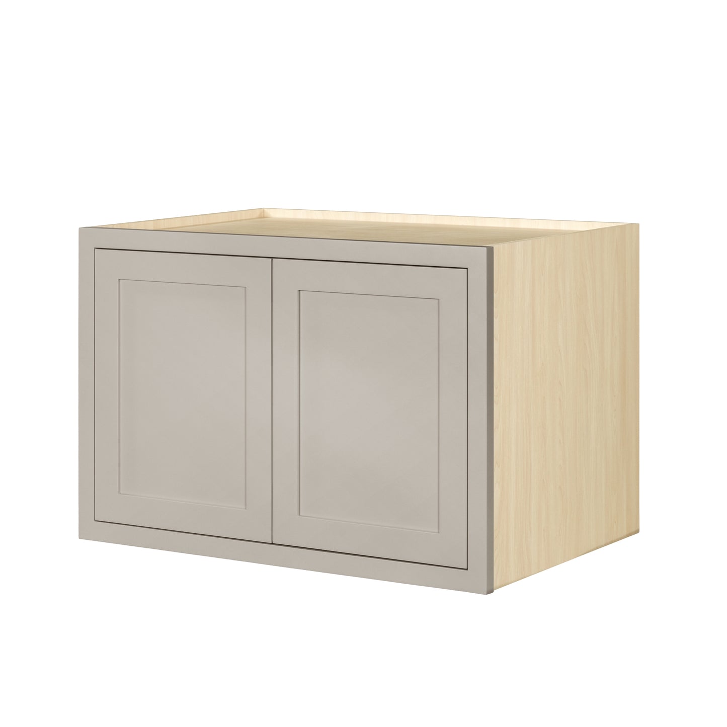 36" Wide 24" Deep 12", 15", 18", 21" & 24" Tall Ivory Elegant Craftsman Shaker Refrigerator Wall Cabinet