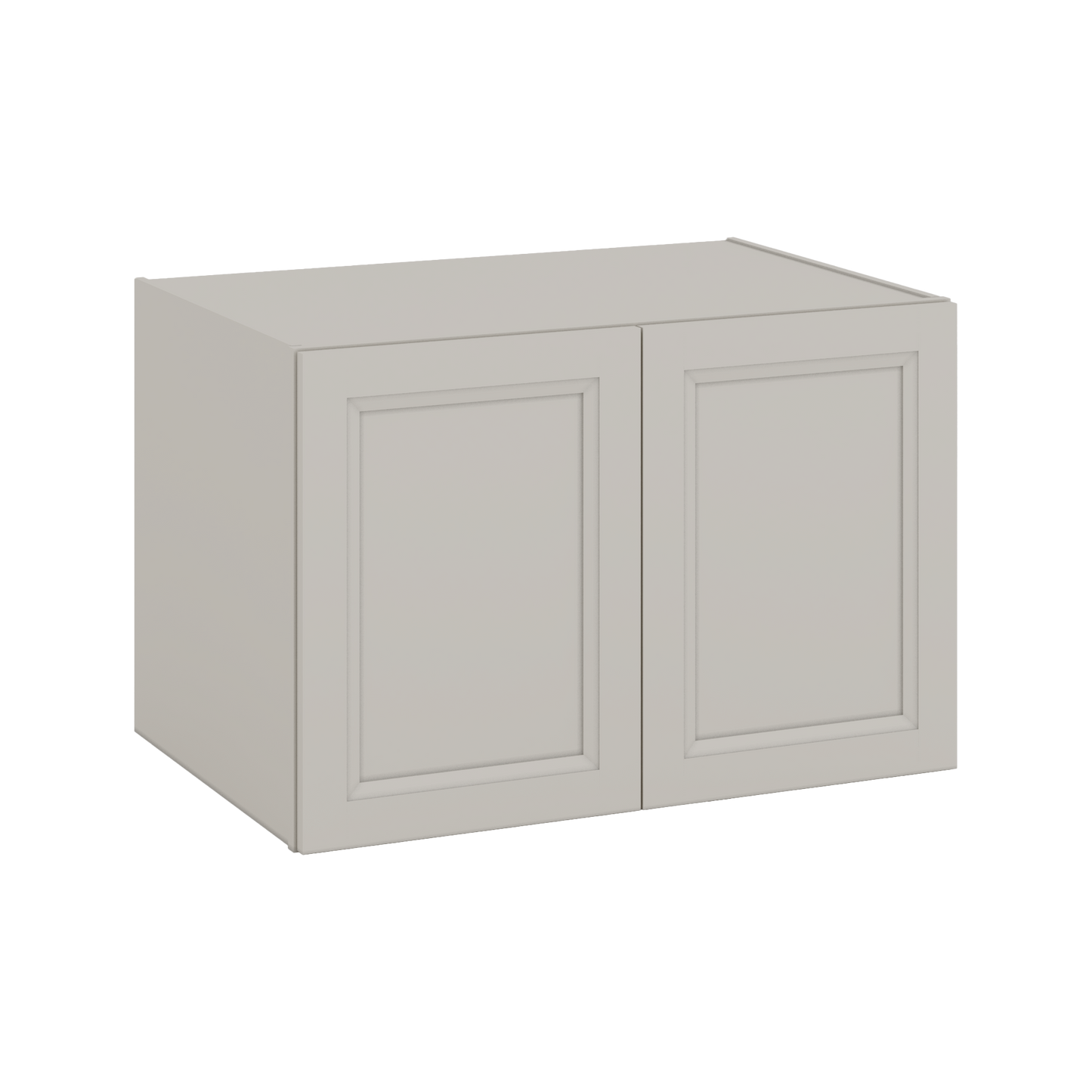 36" Wide 24" Deep Upper 27LGDS Laguna Gray Double Shaker Wall Cabinet - Double Door 12", 15", 18", 21", 24"