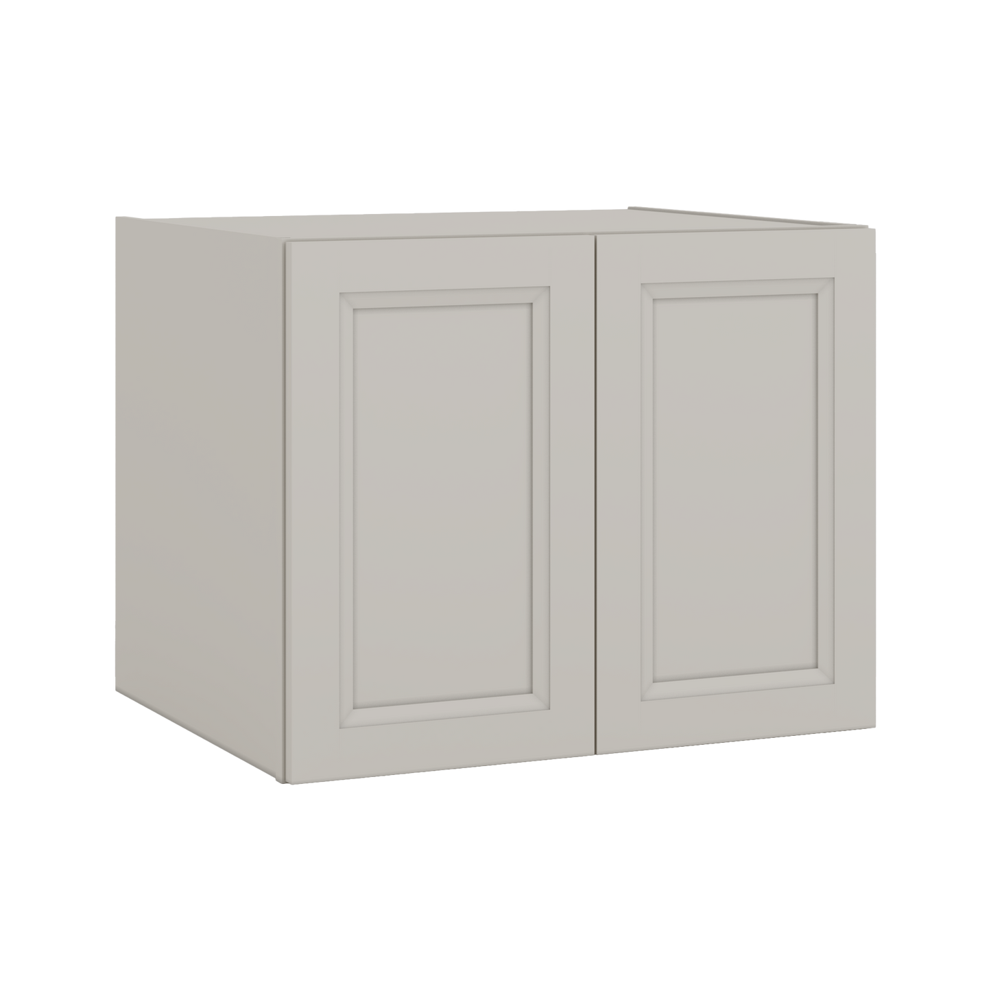 30" Wide 24" Deep Bridge 27LGDS Laguna Gray Double Shaker Wall Cabinet - Double Door 12", 15", 18", 21" & 24" Tall