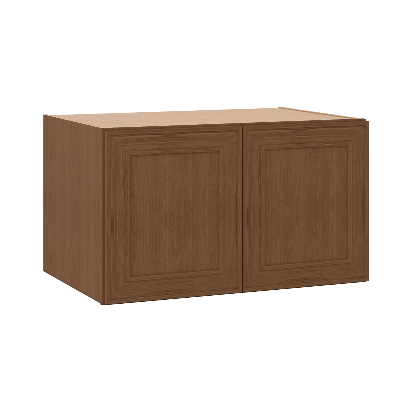 36" Wide 24" Deep 12", 15", 18", 21" & 24" Tall Mocha Elegant Oak Shaker Refrigerator Wall Cabinet
