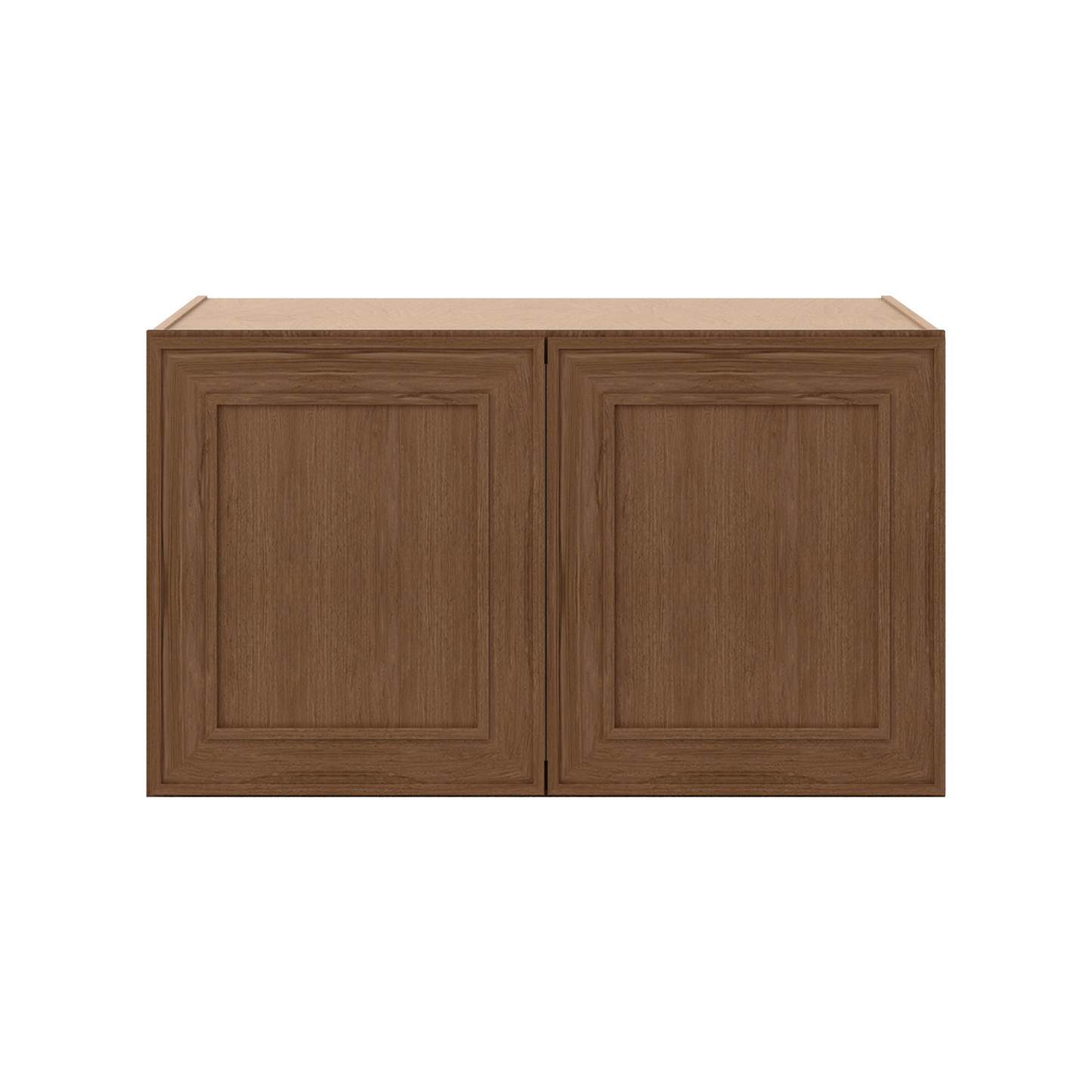36" Wide 24" Deep 12", 15", 18", 21" & 24" Tall Mocha Elegant Oak Shaker Refrigerator Wall Cabinet