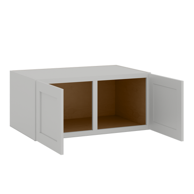 24" Tall | 24" Deep | 36", and 39" Widths | Wall Cabinet with Double Doors | RTA Unassembled | Premium White Full Overlay
