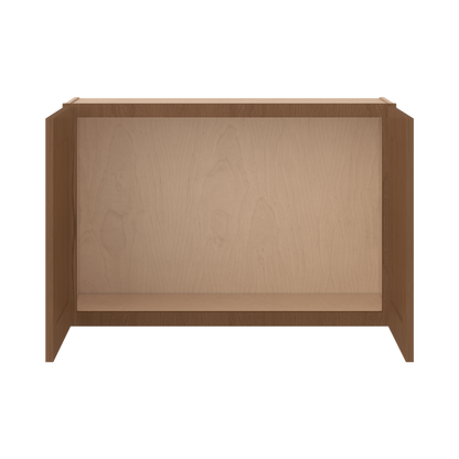 36" Wide Double Door 12", 15", 18", 21" & 24" Tall & 12" Deep Elegant Craftsman Mocha Shaker Wall Cabinet