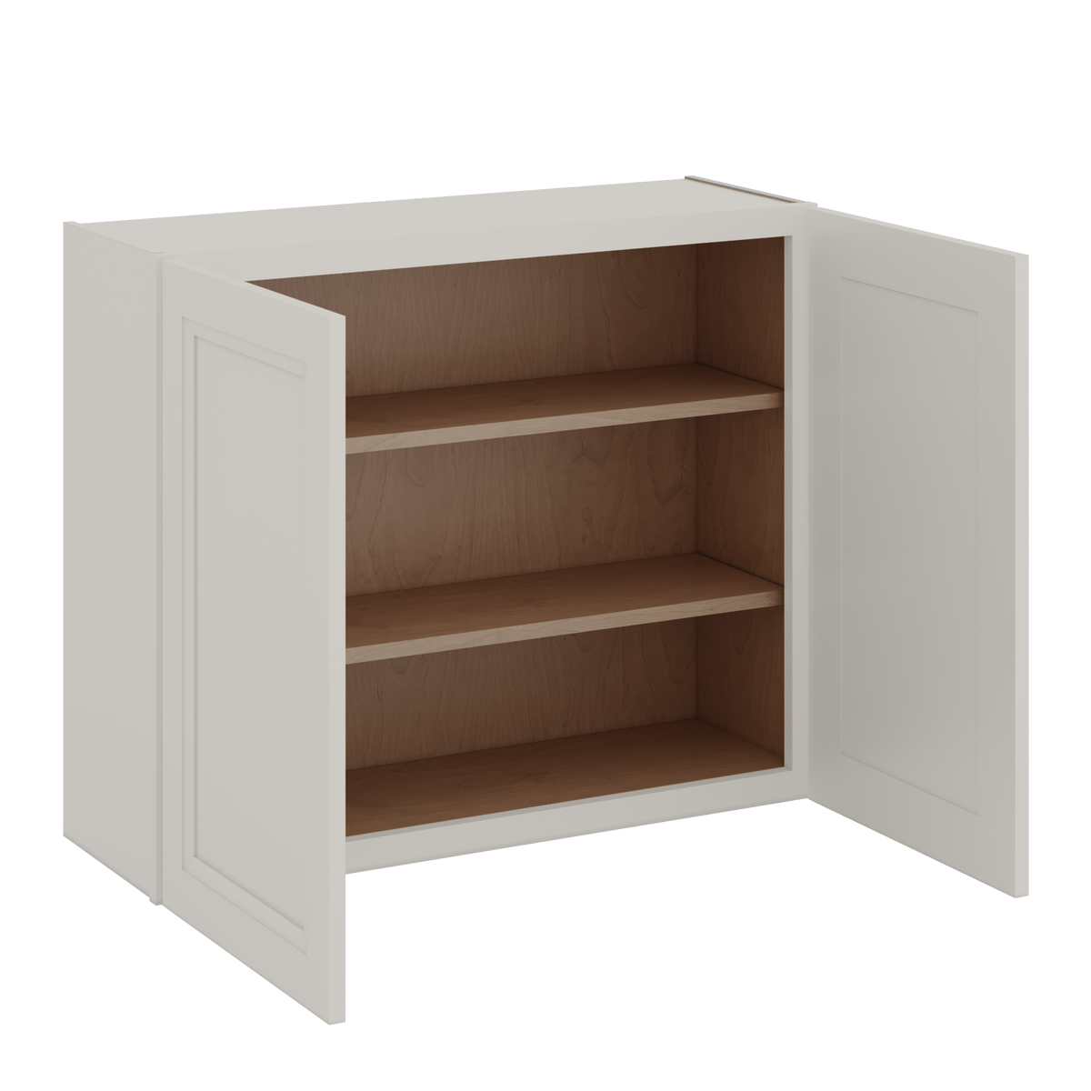 30" Tall 27LGDS Laguna Gray Double Shaker Wall Cabinet - Double Door 24", 27", 30", 33" & 36" Wide