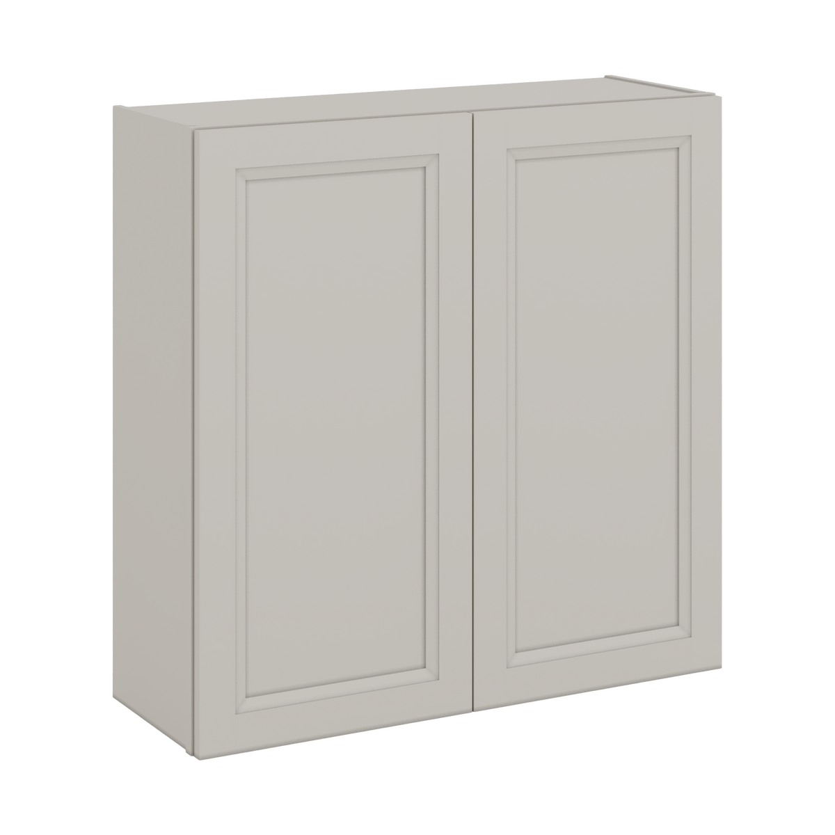 36" Tall 27LGDS Laguna Gray Double Shaker Wall Cabinet - Double Door 24", 27", 30", 33" & 36" Wide