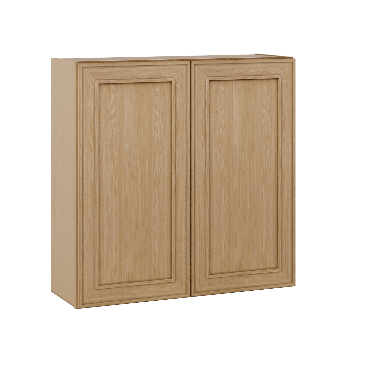36" Tall Double Door 24", 27", 30", 33" & 36" Wide Elegant Oak Shaker Wall Cabinet