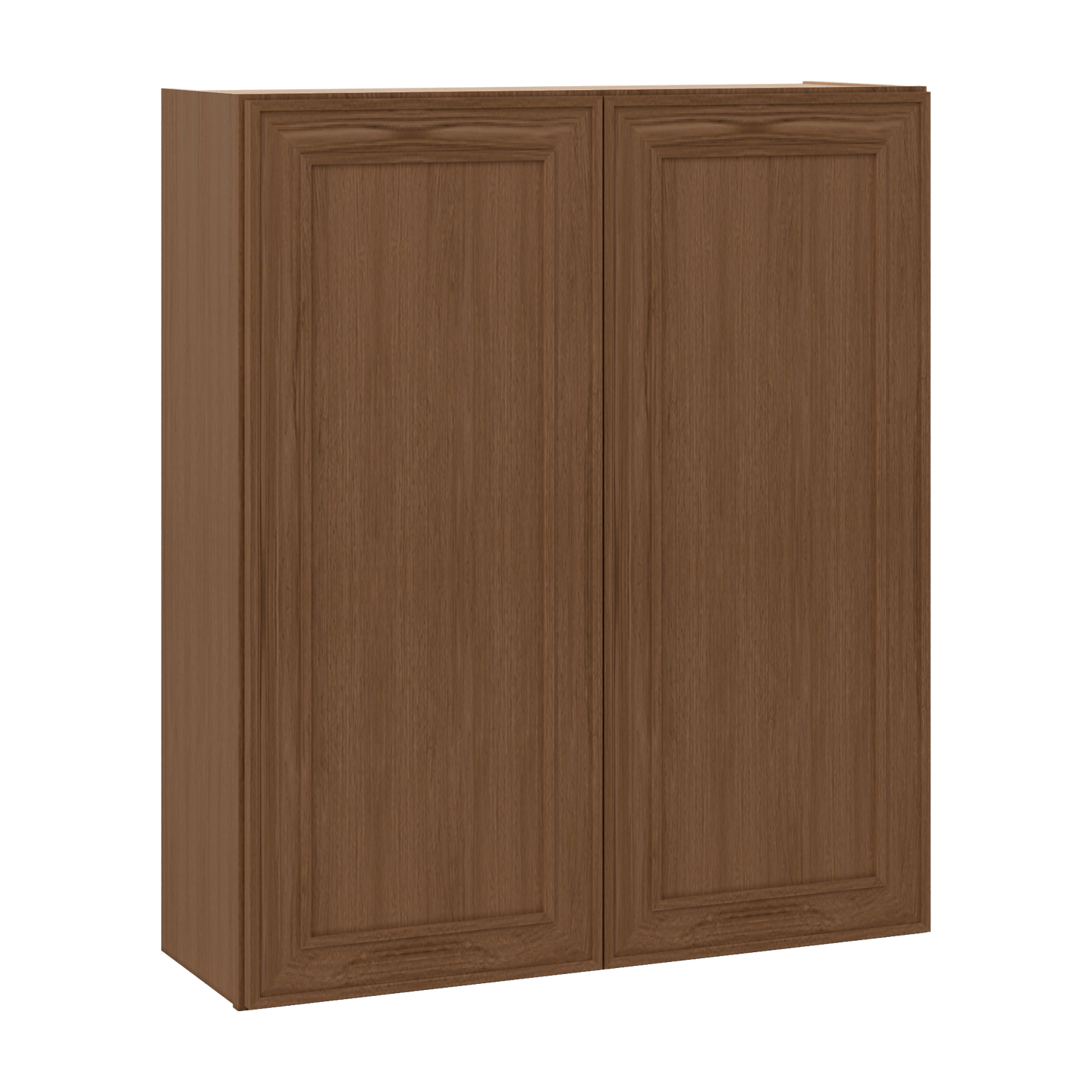 42" Tall Double Door 24", 27", 30", 33" & 36" Wide Elegant Craftsman Mocha Shaker Wall Cabinet
