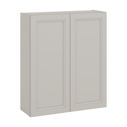 42" Tall Cinder Double Shaker Wall Cabinet - Double Door 24", 27", 30", 33", 36"