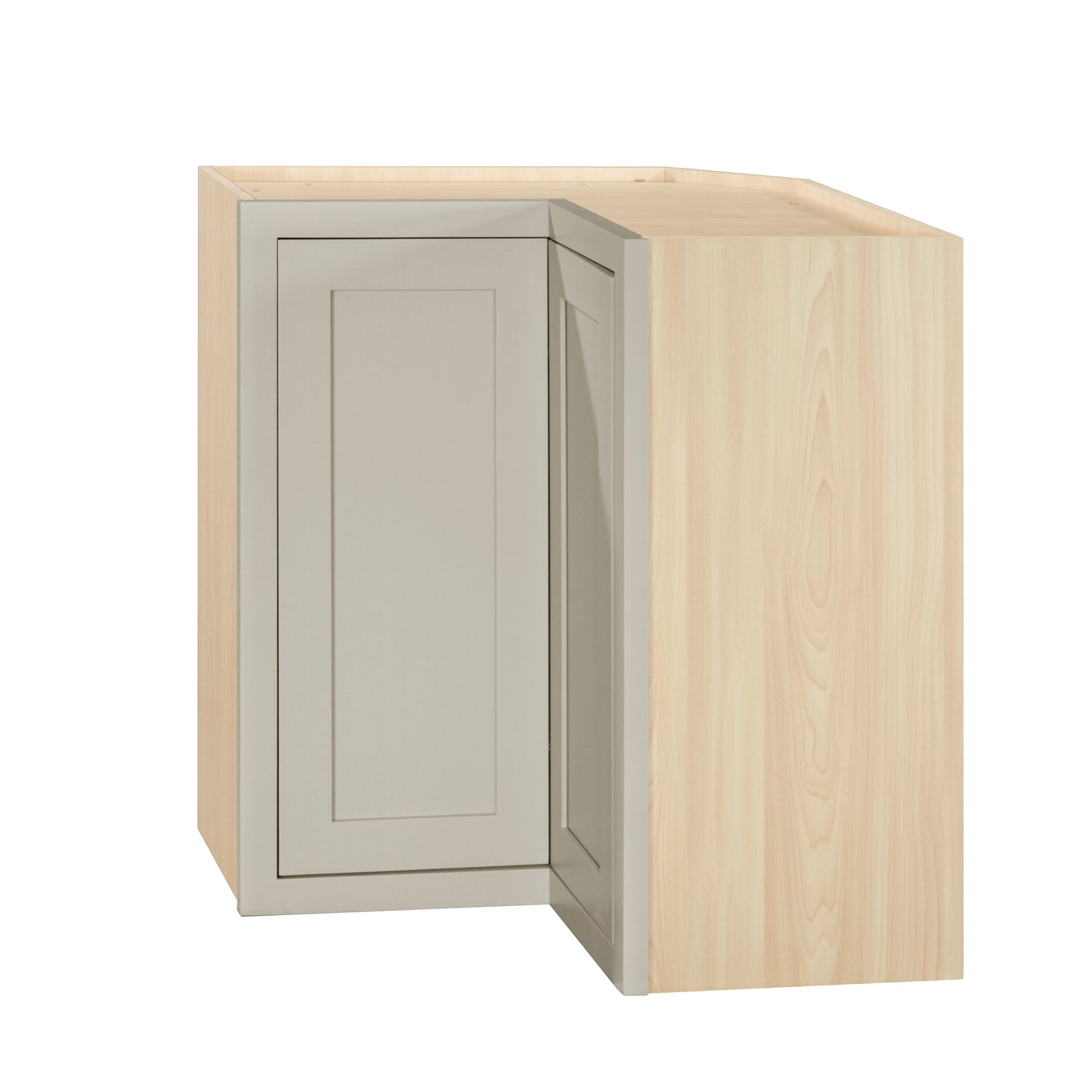 Wall Angle Corner Tuscan Gray Shaker Wall Cabinet 27" W x 30" & 39" Tall