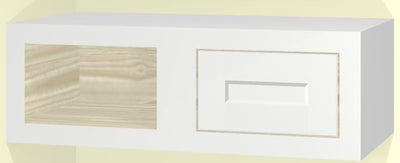 27" Wide Blind Corner Wall Inset Cabinet 9", 12" 15", 18", 21", 24", 27", 30", 33", 36", 39 , 42", 45", 48" & 51" Tall