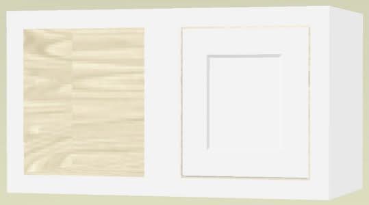 27" Wide Blind Corner Wall Inset Cabinet 9", 12" 15", 18", 21", 24", 27", 30", 33", 36", 39 , 42", 45", 48" & 51" Tall