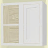 Custom Blind Corner Wall Inset Cabinet 27" Wide by 9", 12" 15", 18", 21", 24", 27", 30", 33", 36", 39  and 42" Tall